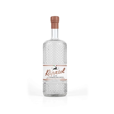 Håndlavet Italiensk Gin med pink grapefrigt - mild, elegant og frisk i smagen