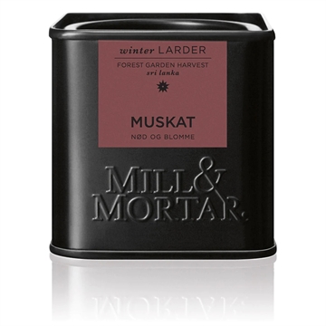 Mill & Mortar dåse med hel muskatnød, 45 g