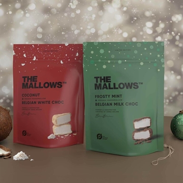 Sæsonvarianterne fra The Mallows 2024 - Coconut & Whit Chos samt Frosty Mint